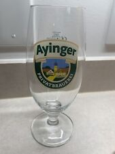 Ayinger Privatbrauerei Tall German Beer Glass 0.4L Vintage for sale  Shipping to South Africa