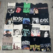 Lote de 20 camisetas turnê banda de música pacote atacado adulto Y2K anos 2000 concerto reimpressão, usado comprar usado  Enviando para Brazil