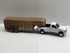 ERTL 1/64 Scale- Ford F350 Dually Pickup Truck & Custom Weathered Cattle Trailer for sale  Shipping to South Africa