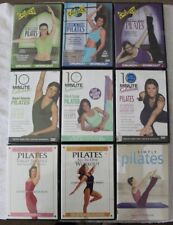 Lote de 9 DVD de entrenamiento de Pilates solución de 10 minutos método Ellen Barrett Lara Hudson segunda mano  Embacar hacia Argentina