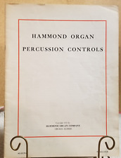 Manual de controles de percusión de órgano Hammond A0-22179-0 / 1955 - 16 páginas segunda mano  Embacar hacia Mexico
