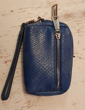 Carteira de pulso Liz Claiborne pequena azul falsa crocodilo bolsa de mão comprar usado  Enviando para Brazil