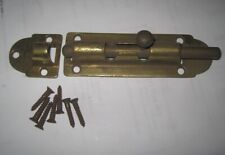 Vintage Brass Sliding Barrel Bolt Door Latch Security Hardware 5 1/2" Length for sale  Shipping to South Africa