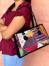 Bolsa feminina hippie tecido Kantha multicolorida bolsa feminina, usado comprar usado  Enviando para Brazil