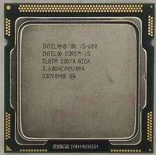Processador Intel Core i5-680 CPU Dual-Core 3.6GHz / 4MB LGA1156 SLBTM 73W Testado comprar usado  Enviando para Brazil