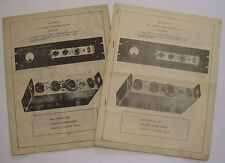 Duas cópias FU-40 25-40 watts transmissor-excitador manuais de instruções de 10 páginas comprar usado  Enviando para Brazil