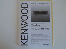 KENWOOD TM-V71A/E (ESPAÑOL) (SOLO MANUAL ORIGINAL)......RADIO_TRADER_IRLANDA. segunda mano  Embacar hacia Argentina