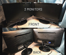 "JUEGO de 2 monitores de pantalla ancha Samsung de 20" con cables / ¡Funciona muy bien! / B2030 segunda mano  Embacar hacia Argentina