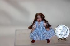 Miniature Dollhouse Artist Sculpt Wizard of Oz Dorothy Doll Childs Toy 1:12 NR  for sale  Chicago