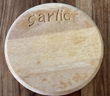 Round wooden garlic for sale  Shipping to Ireland