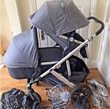 Uppababy Vista Double Twin Stroller Pushchair Folding Foldable From Birth Unisex, used for sale  Shipping to South Africa