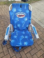 Cadeira de praia azul Tommy Bahama - 5 posições, mochila, copo e suporte para celular - NOVA comprar usado  Enviando para Brazil