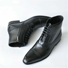  Botas sociais masculinas de tornozelo biqueira pontiaguda sapatos de couro ecológico botas masculinas comprar usado  Enviando para Brazil