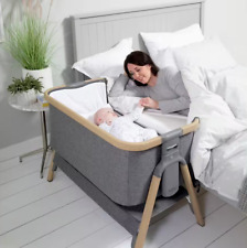 Baby Bedside Crib Charcoal Tutti Bambini Children Breathable Mesh & Travel Bed for sale  Shipping to South Africa