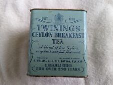 Vintage Twinings Ceylon Breakfast Tea Tin, Empty. 8 oz. for sale  Shipping to South Africa