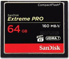 Cartão de memória SanDisk ExtremePro 64GB CF SDCFXPS-064G G Extreme Pro 64 GB 160MB/s, usado comprar usado  Enviando para Brazil