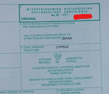 Phytosanitary certificate for sale  Shipping to Ireland
