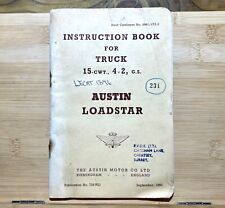 Austin loadstar instruction for sale  YORK