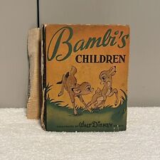 BAMBI'S CHILDREN BETTER LITTLE BOOK #1497 1943 WALT DISNEY Fair - Veja Fotos! comprar usado  Enviando para Brazil