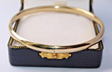 9ct yellow gold Plain Bangle Bracelet 8.0 grams for sale  Shipping to South Africa