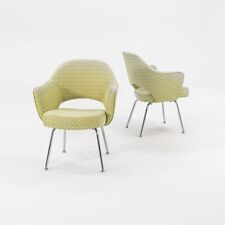 Cadeiras executivas de braço lateral para jantar tecido verde Knoll 2007 Eero Saarinen 12x disponíveis, usado comprar usado  Enviando para Brazil