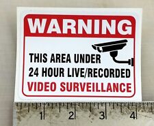Warning video surveillance d'occasion  Expédié en Belgium