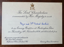 Antique royal invitation for sale  LONDON