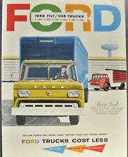 1958 Ford Tilt Cab Truck Brochure COE Carga Semi Dump Excelente Original 58 comprar usado  Enviando para Brazil