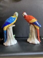 Antique porcelain parrots d'occasion  Expédié en Belgium