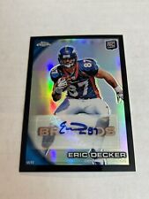 Topps 2010 cromo Eric Decker 12/25 negro refractor novato automático Broncos ssp segunda mano  Embacar hacia Argentina