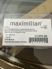 Maximillian black fur for sale  Rumson
