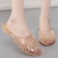 Womens Casual Closed Toe Jelly Sandals Hollow Out Slippers Crystal Plastic Shoes myynnissä  Leverans till Finland