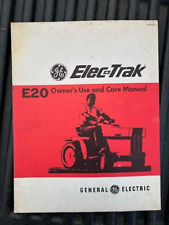 Used, Rare Original Vintage GE General Electric Elec-Trak E20 Mower Owners Manual for sale  Shipping to South Africa