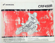 Honda crf450r owners for sale  Manitowoc