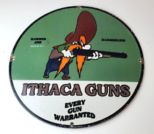 Placa de serviço vintage de armas Ithaca - Caça e arma de fogo porcelana bomba de gás comprar usado  Enviando para Brazil