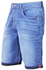 IQONEQ Shorts Jeans Masculino Elástico Slim Fit Bainha Enrolada Jeans Meia Calça Casual, usado comprar usado  Enviando para Brazil
