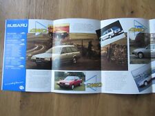 Subaru range brochure d'occasion  Expédié en Belgium