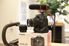 Câmera DSLR Canon EOS 80D com 18-55mm + 50mm + Microfone (Pacote Especial PRO) comprar usado  Enviando para Brazil