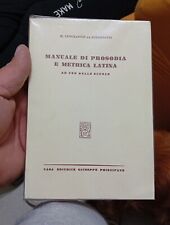 Manuale prosodia metrica usato  Pontecagnano Faiano