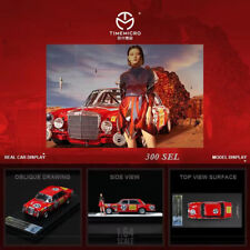 Veículo Time Micro modelo 1:64 Benz 300 SEL liga fundido - Red Pig No.35 comprar usado  Enviando para Brazil