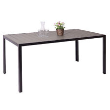 B-Ware Gartentisch MCW-F90, Tisch Bistrotisch, WPC-Tischplatte 160x90cm, grau gebraucht kaufen  Altusried