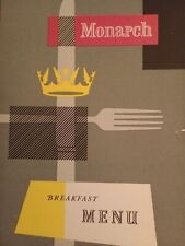 Boac monarch breakfast for sale  LONDON
