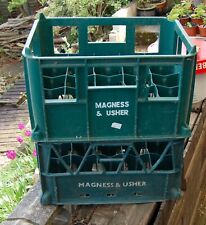 ( milk bottle ) 2 lovely old Magness & Usher crates : dairy for sale  Shipping to Canada