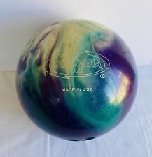 Bola de boliche COLUMBIA WD 300 dez pinos verde roxo redemoinho galáxia design 3,4 kg EUA comprar usado  Enviando para Brazil