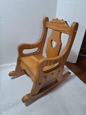 Boneca infantil de madeira de carvalho maciço cadeira de balanço coração corte qualidade balancim  comprar usado  Enviando para Brazil