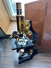 Antique brass microscope d'occasion  Expédié en Belgium