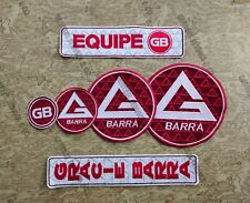 Patches GB bordados de alta qualidade adesivos GB para equipe brasileira gracie, usado comprar usado  Enviando para Brazil