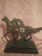 Vintage bronze horses d'occasion  Expédié en Belgium