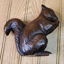 Squirrel Cast Iron  Home Garden Door Stop Shelf Sitter Collectible for sale  Shipping to South Africa