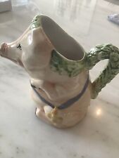 Vintage Small Ceramic Pig Pitcher/Creamer, Italy, used for sale  Shipping to South Africa